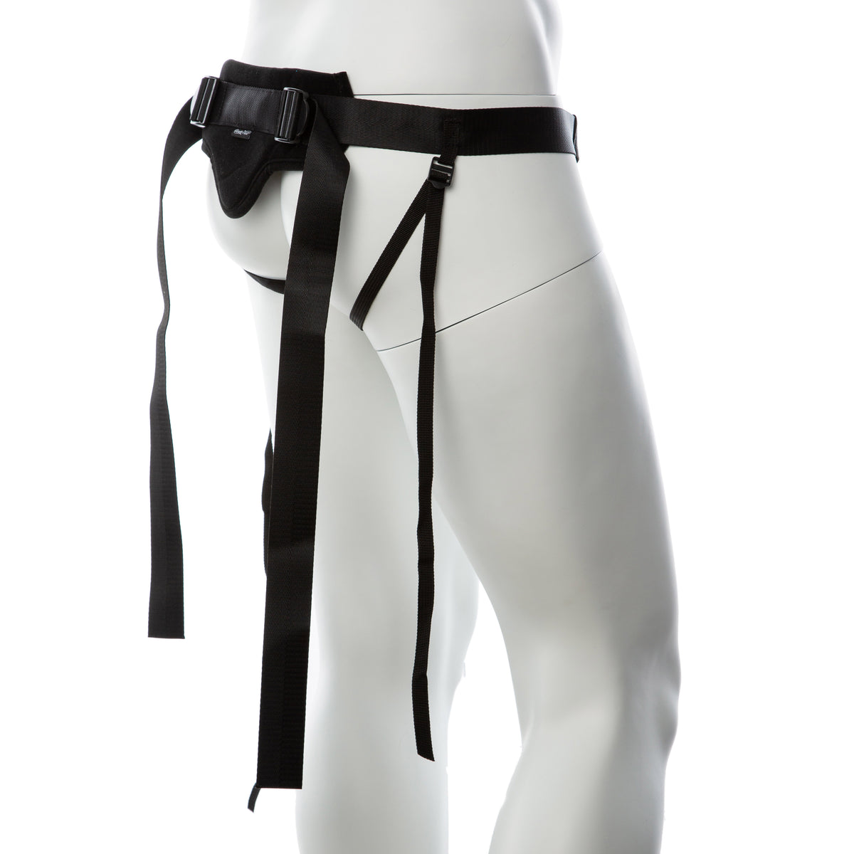Gender Fluid Skylar Strap-On Harness One Size Black with Adjustable Nylon Straps and Padded Comfort > Dildos > Strap On Harnesses Main image
