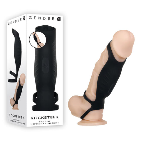Gender X Rocketeer USB Rechargeable Vibrating Penis Sleeve SLEEVES