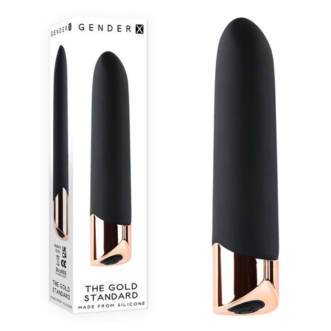 Gender X The Gold Standard Rose Gold 10 cm USB Rechargeable Bullet Vibrator BULLETS