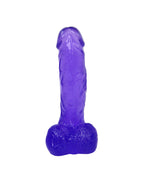Get Lucky 7 Inch Purple Jelly Dildo with Suction Base > Dildos > Realistic Dildos