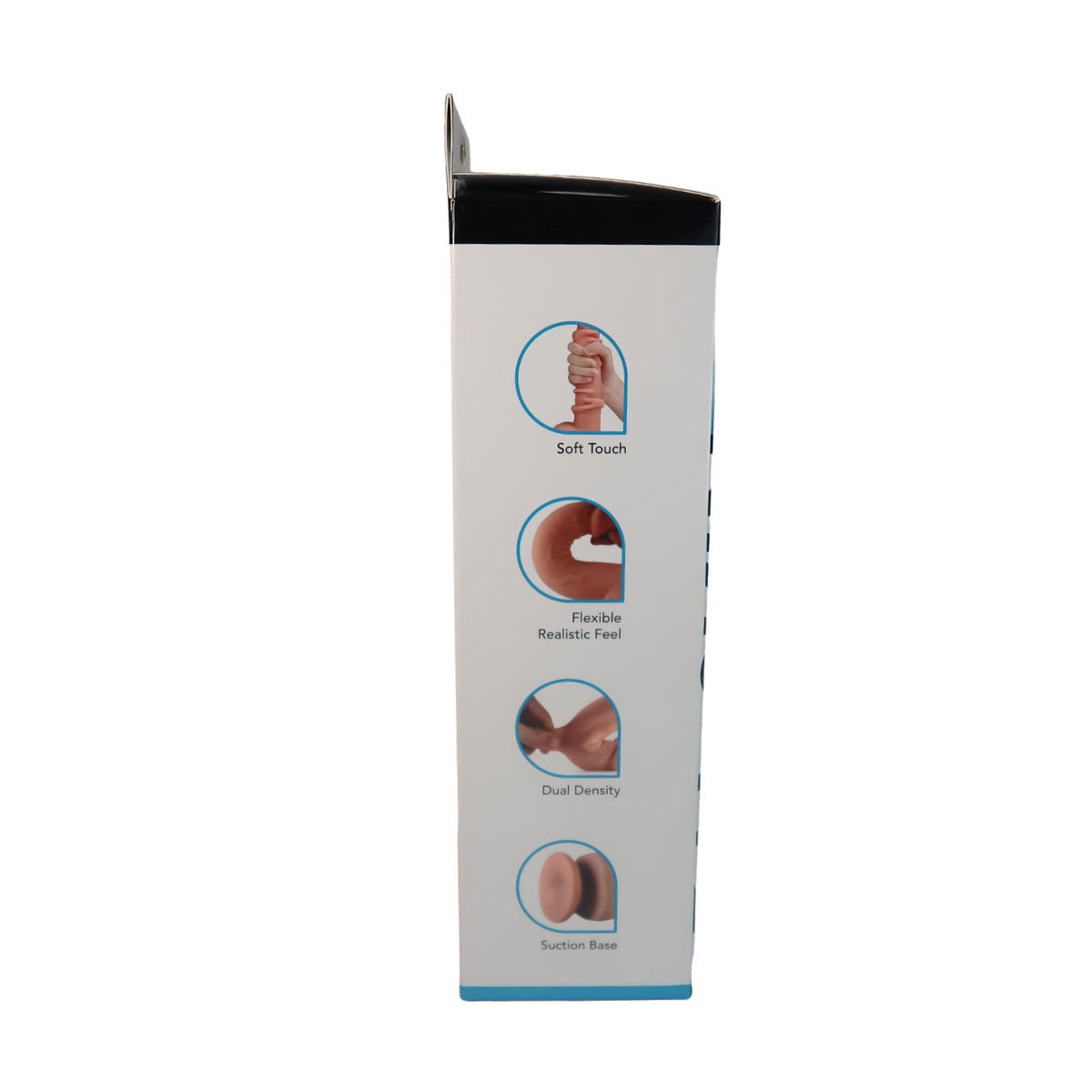 Get Lucky 9 Inch Bendable Real Skin Dildo in Dark Brown > Dildos > Large Dildos