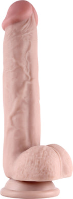 Get Lucky 9 Inch Real Skin Bendable Dildo with Soft Outer Layer > Dildos > Large Dildos