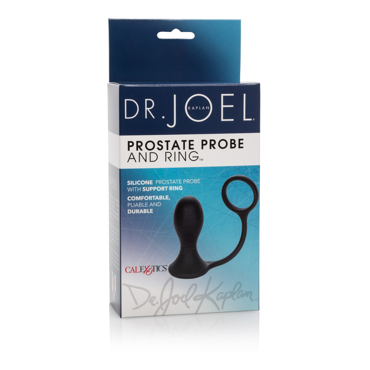 Dr Joel Kaplan Silicone Prostate Probe and Support Ring Black > Anal Range > Prostate Plugs
