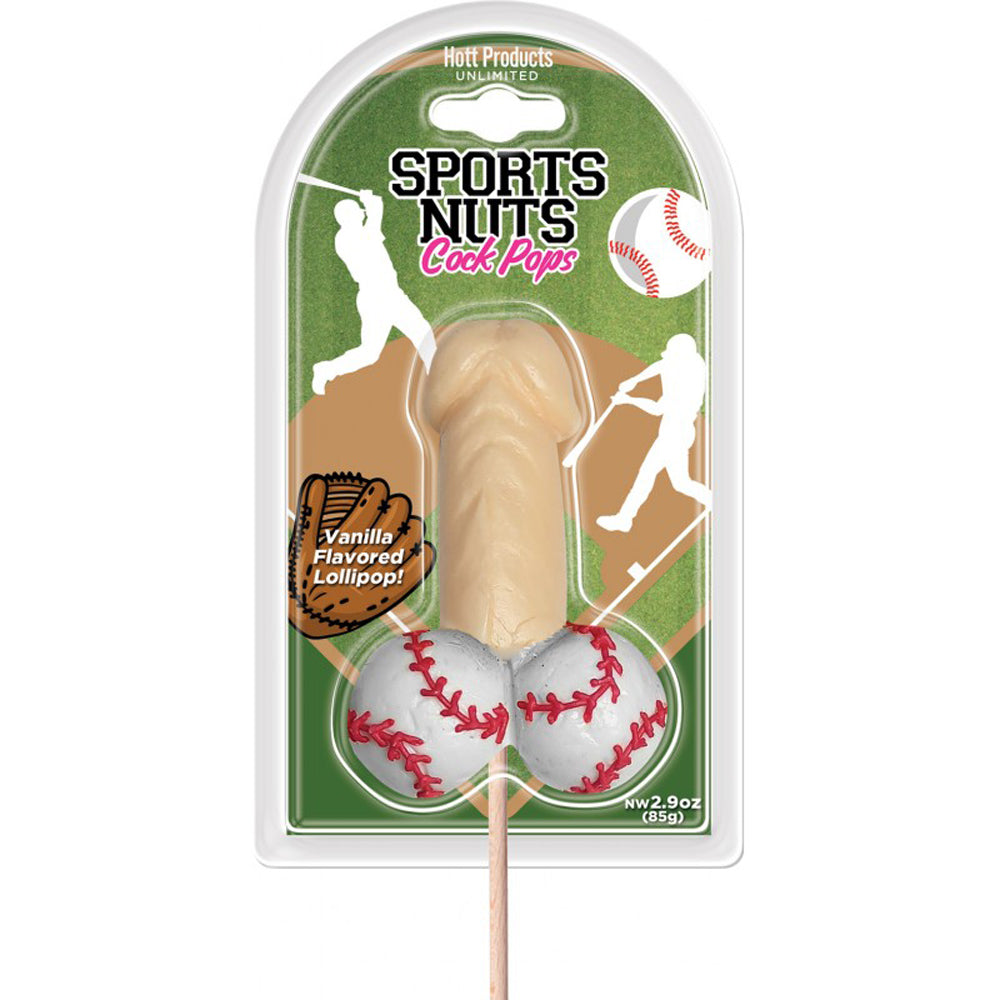 Sports Nuts Cock Pop (Vanilla Baseball) – Novelty Flavored Edible Candy Lollipop > Novelties > Candy & Edible Items