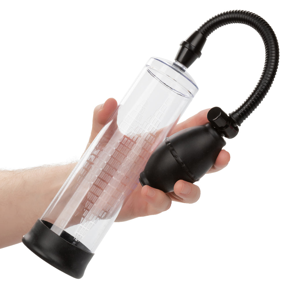 Peak Edging Intimate Kit with Pump Ring and Stroker Black Clear 8.75" x 2.75" Secondary image