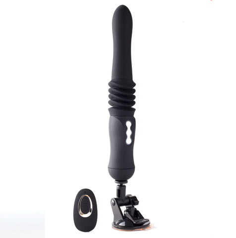 Maia Novelties Max (Black) – Rechargeable Thrusting Vibrator DONGS Thrusting