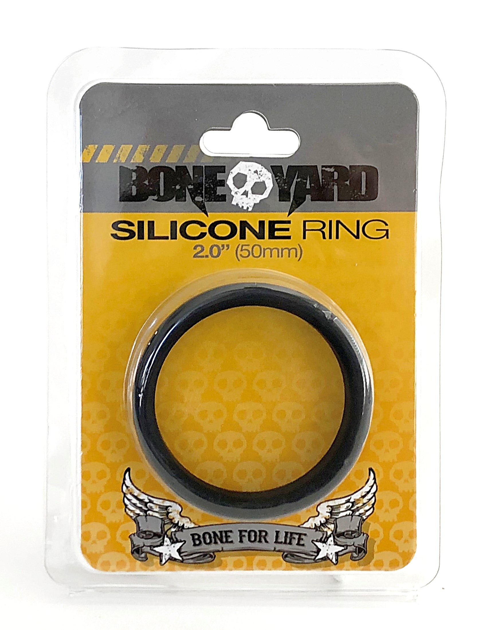 Boneyard Silicone Ring 50mm Black Adult Toy for Comfort and Durability Black COCK RINGS
