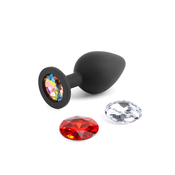 Glams Xchange Medium 3.15 Inch Butt Plug with Interchangeable Gems > Anal Range > Jewel Butt Plugs