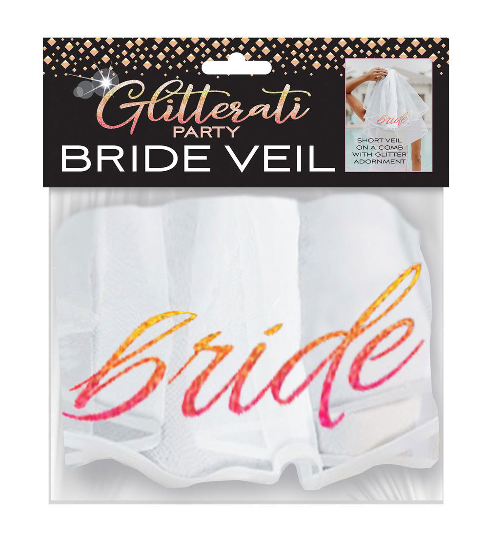 Glitterati Bride Veil Hens Party Novelty Accessory > Novelties > Bachelor & Bachelorette Items