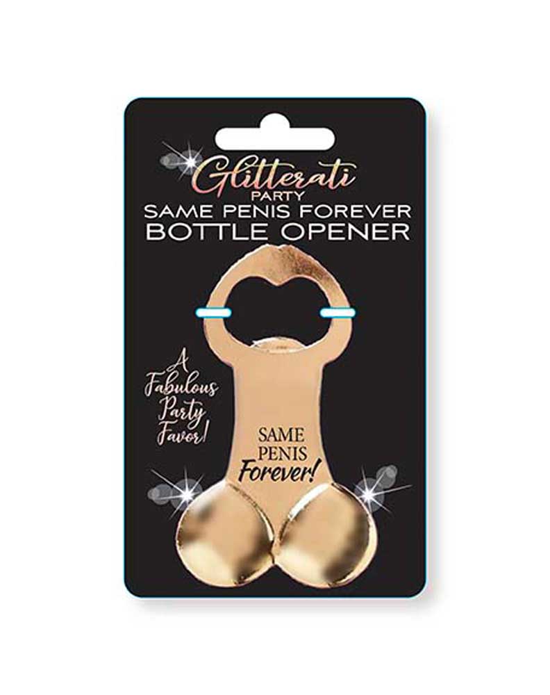Glitterati Same Penis Forever Bottle Opener Adult Party Accessory Party Supplies