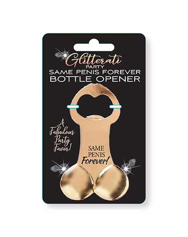 Glitterati Same Penis Forever Bottle Opener Adult Party Accessory Party Supplies