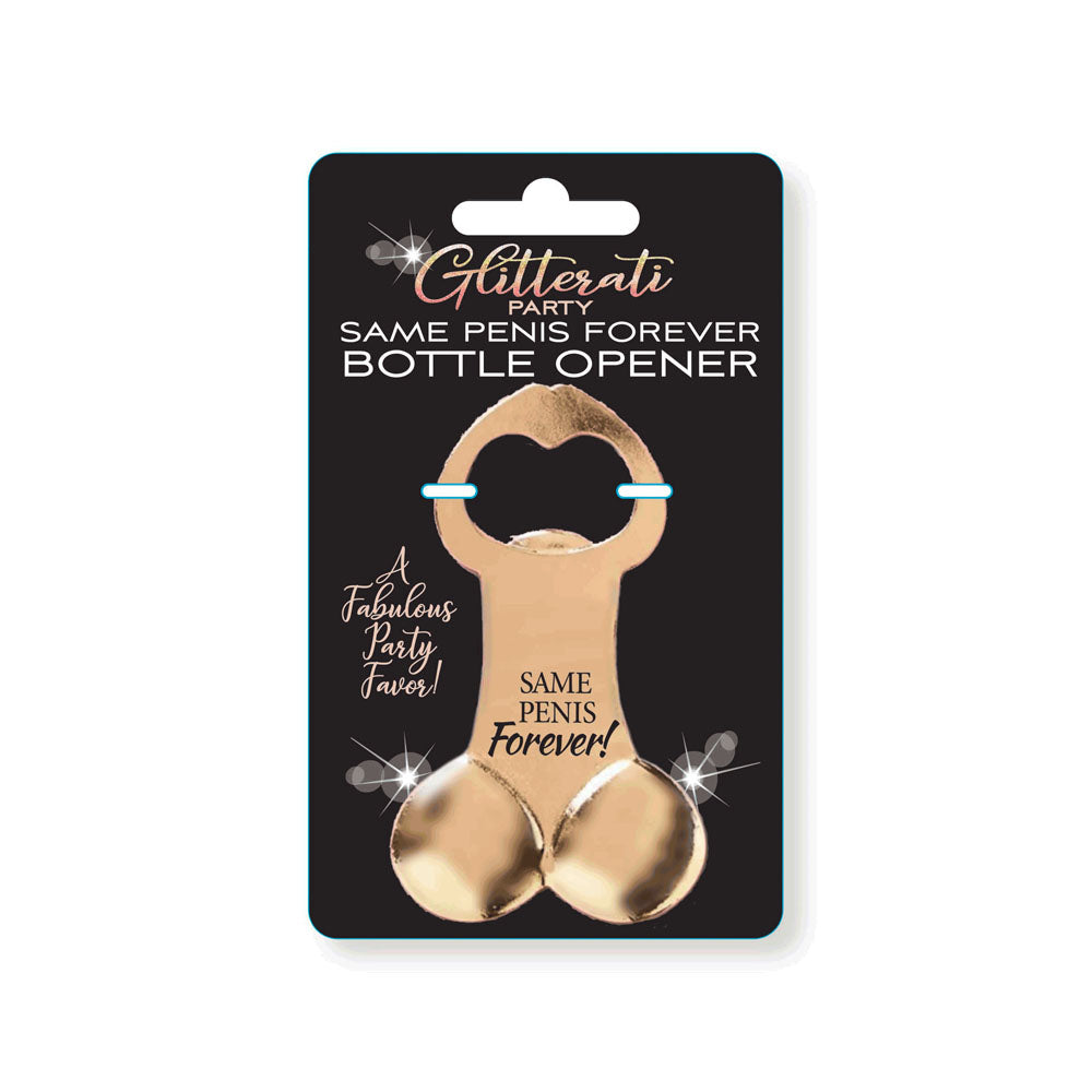 Glitterati Same Penis Forever Bottle Opener Adult Party Accessory Party Supplies