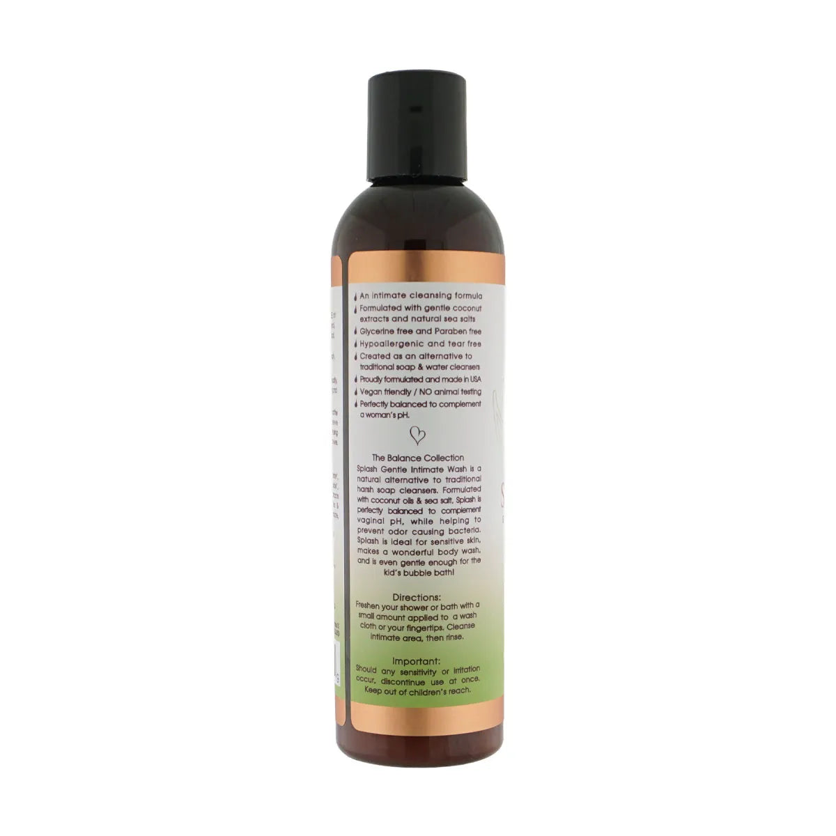 Balance Splash Intimate Cleanser – 8.5 Fl. Oz. Feminine Hygiene Cleanser > Essentials > Bath & Body