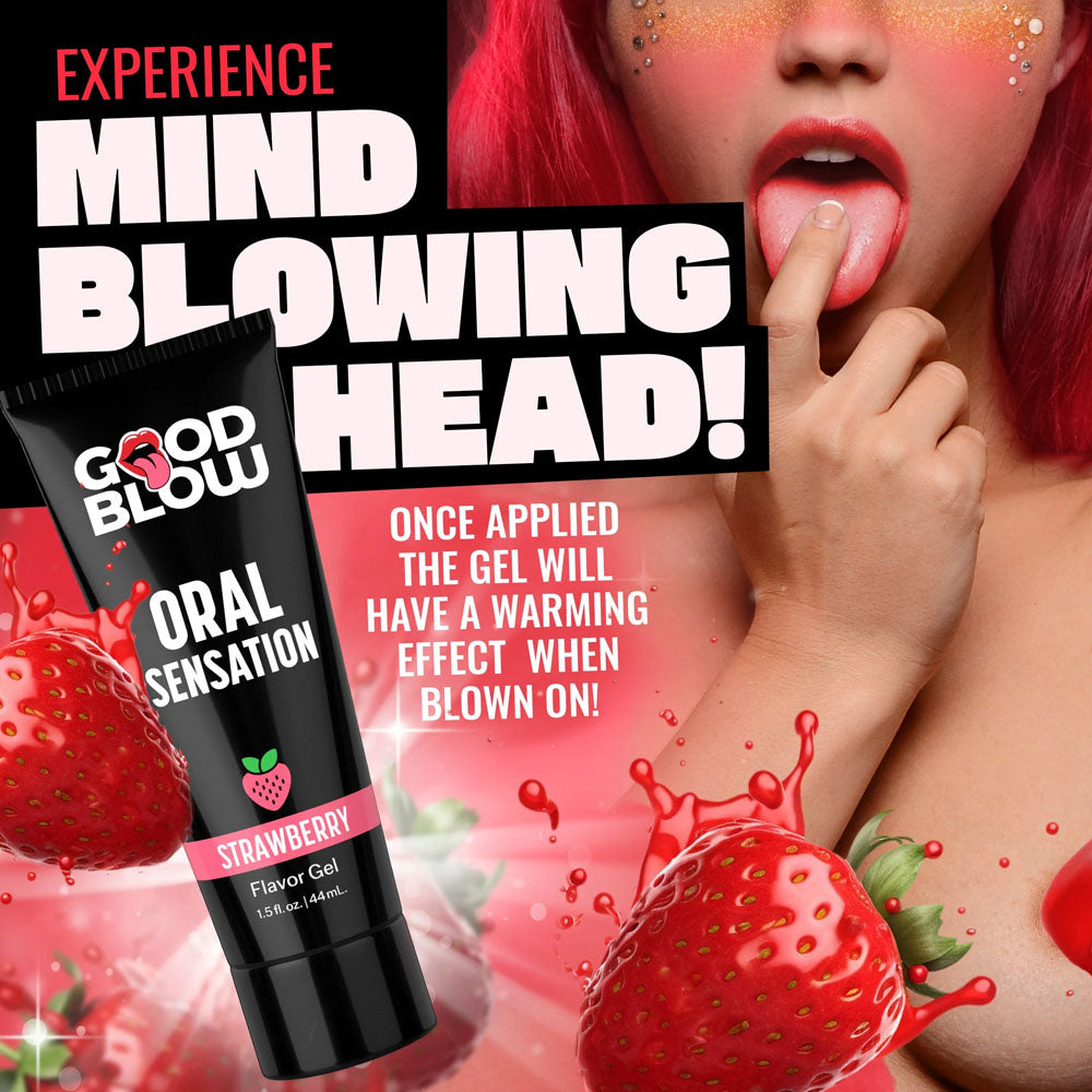Good Blow Oral Sensation Gel Strawberry Flavored 44ml Tube > Lube > Oral Gels & Sprays