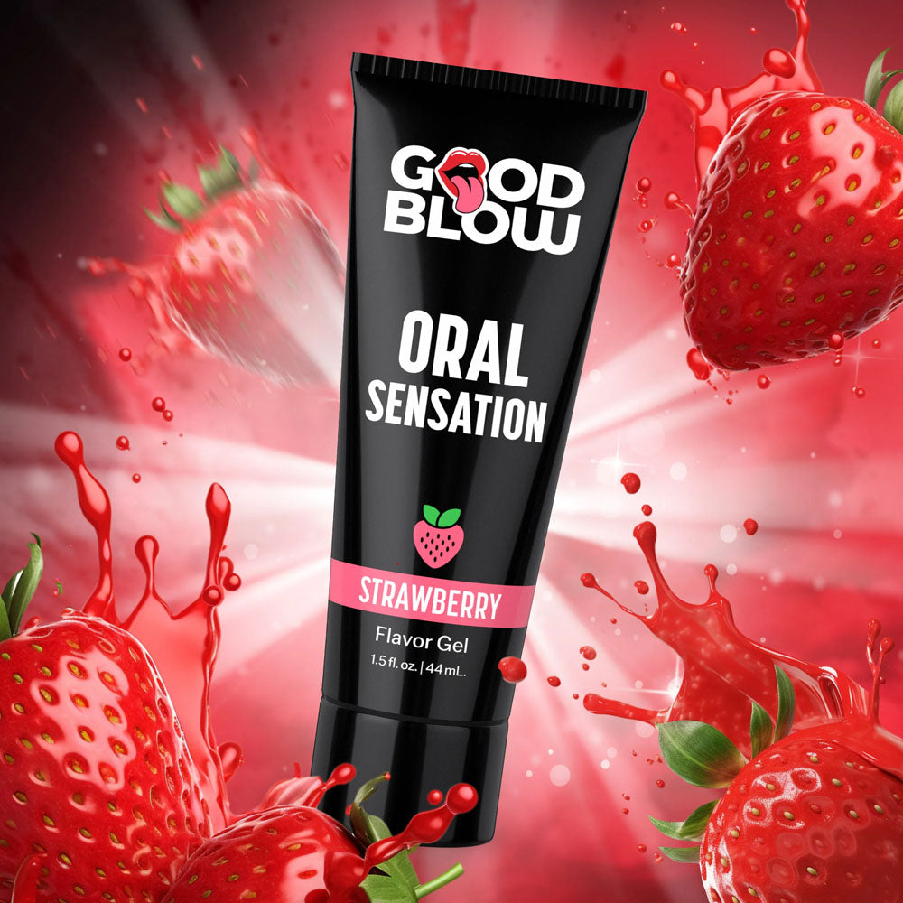 Good Blow Oral Sensation Gel Strawberry Flavored 44ml Tube > Lube > Oral Gels & Sprays