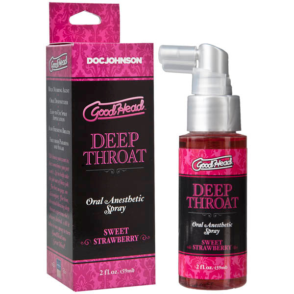 GoodHead Deep Throat Spray 59ml - Sweet Strawberry Flavor > Lube > Oral Gels & Sprays Main image