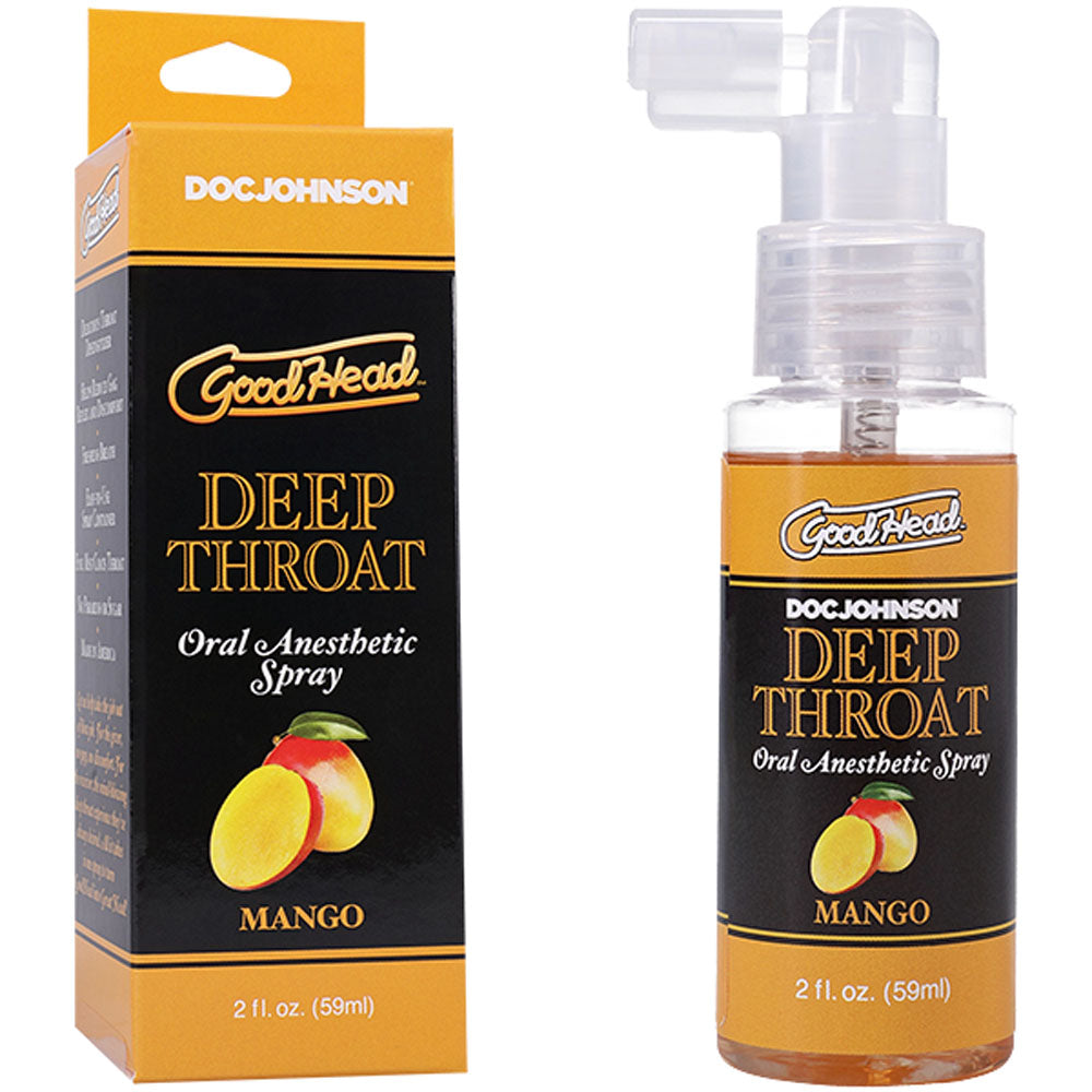 GoodHead Deep Throat Spray Mango 59ml - Flavorful Pleasure > Lube > Oral Gels & Sprays Main image
