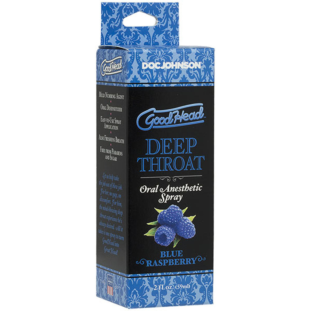 GoodHead Deep Throat Spray Raspberry – Desensitizing Spray Oral Gels & Sprays