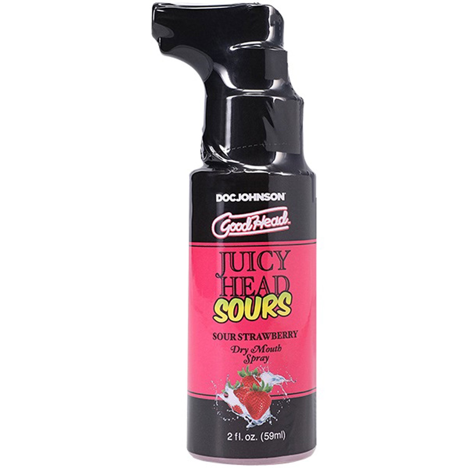 GoodHead Juicy Head Sour Strawberry Dry Mouth Spray 2 Oz > Lube > Oral Gels & Sprays Main image