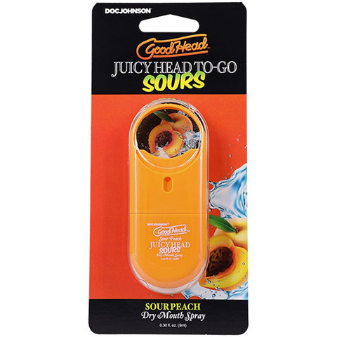 GoodHead JuicyHead Sour Peach Dry Mouth Spray for Intimacy Oral Gels & Sprays