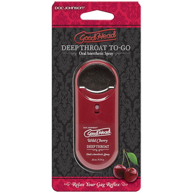 GoodHead To-Go Deep Throat Spray (Wild Cherry) – Oral Desensitizing Spray 9ml > Lube > Oral Gels & Sprays