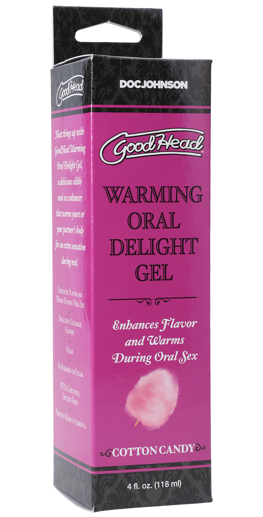 GoodHead Warming Head Oral Delight Gel Cotton Candy Flavor 4 fl oz > Lube > Oral Gels & Sprays