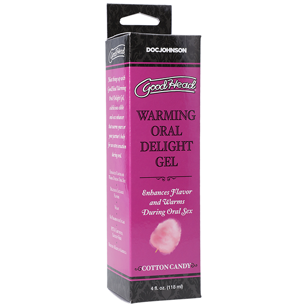 GoodHead Warming Head Oral Delight Gel Cotton Candy Flavor 4 fl oz > Lube > Oral Gels & Sprays