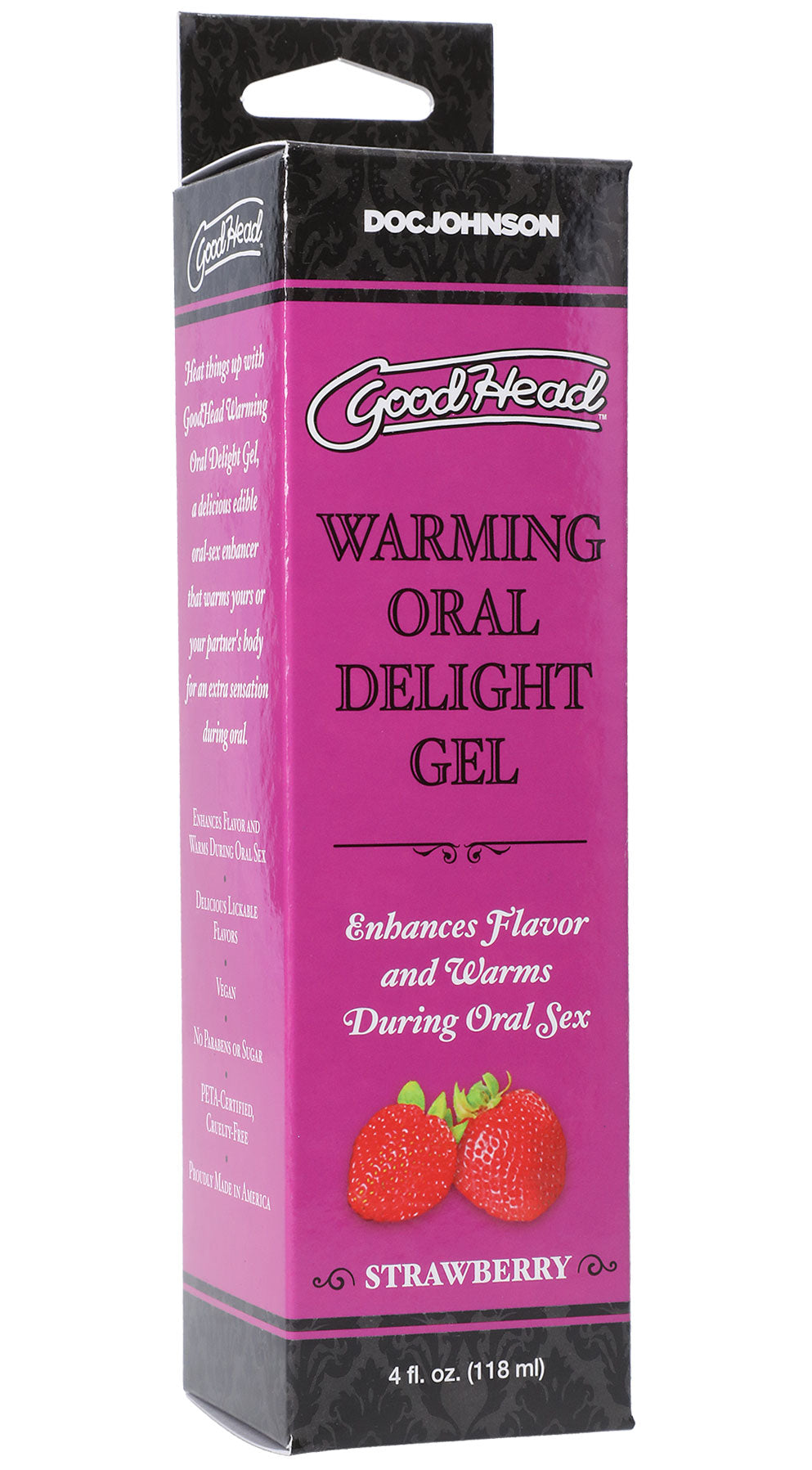 GoodHead Warming Head Oral Delight Gel Strawberry Flavor 4 fl oz > Lube > Oral Gels & Sprays