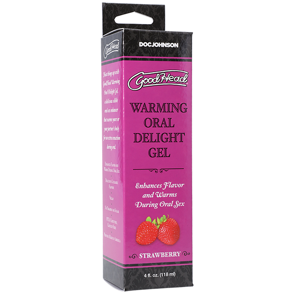GoodHead Warming Head Oral Delight Gel Strawberry Flavor 4 fl oz > Lube > Oral Gels & Sprays