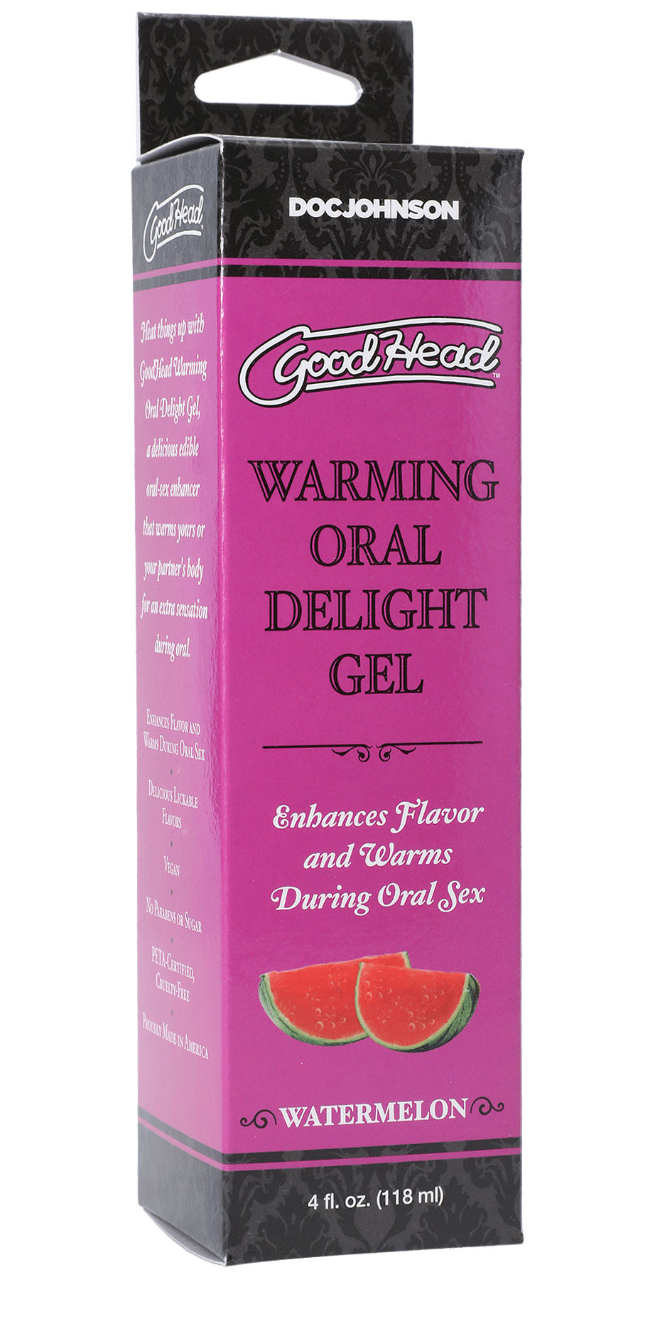GoodHead Warming Watermelon Oral Delight Gel 4 Fl Oz > Lube > Oral Gels & Sprays