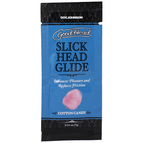Goodhead Cotton Candy Slick Head Lubricant Single Use Pack Flavoured Lube