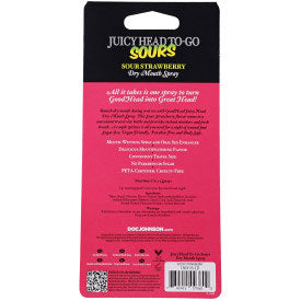 Goodhead Juicy Head Sour Strawberry Dry Mouth Spray 0.3 Oz Oral Gels & Sprays