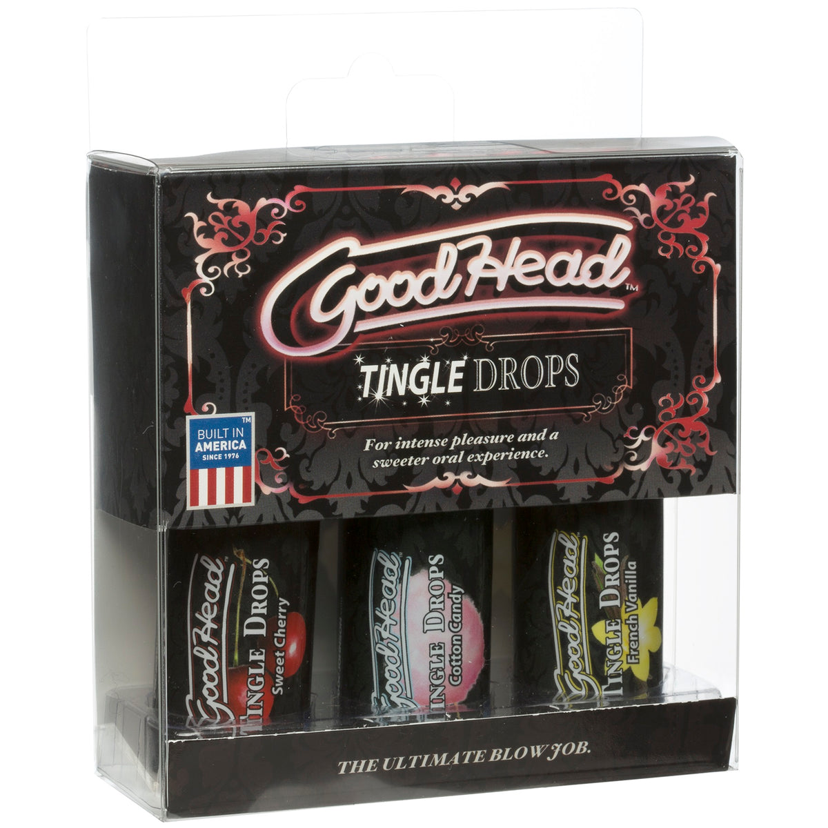 Goodhead Tingle Drops Cherry Candy and Vanilla 3 Piece Set 29ml ea > Lube > Oral Gels & Sprays