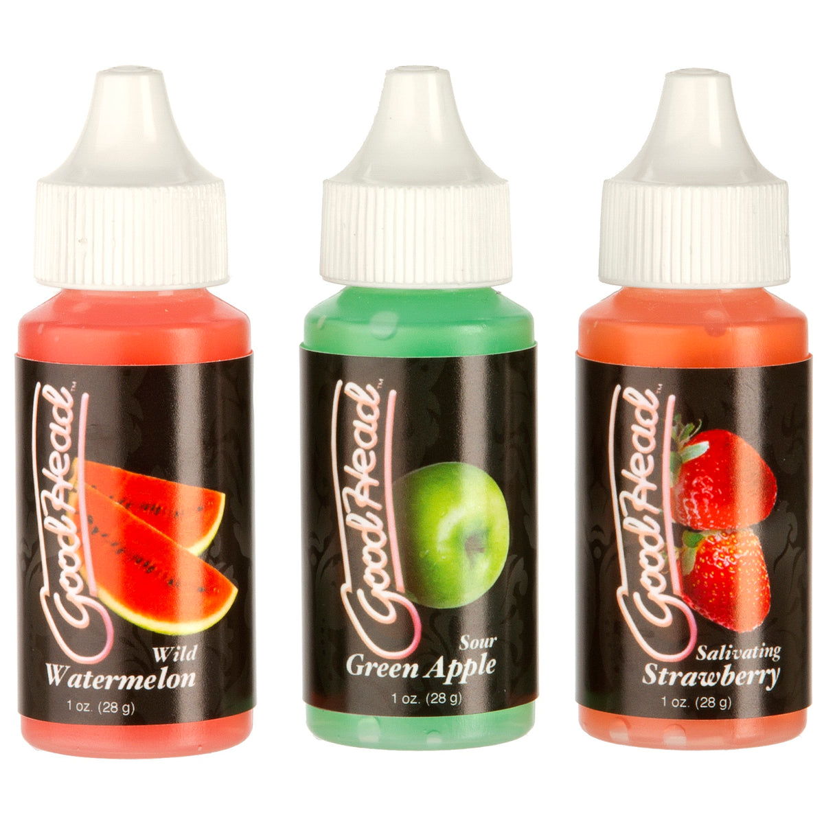 Goodhead Tingle Drops Strawberry Apple Watermelon 3 Piece Set 29ml ea > Lube > Oral Gels & Sprays Main image