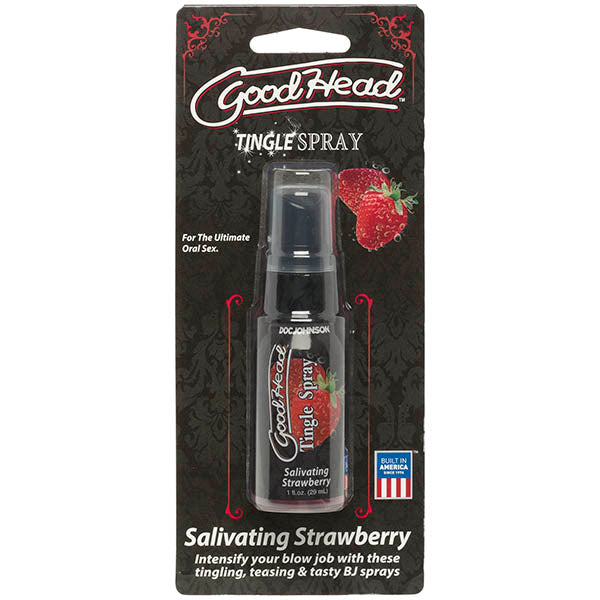Goodhead Tingle Spray Salivating Strawberry Flavored 29ml Spray > Lube > Oral Gels & Sprays