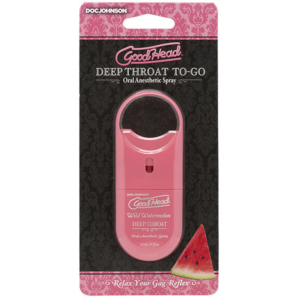 Goodhead To Go Deep Throat Spray Wild Watermelon 9ml Oral Gels & Sprays
