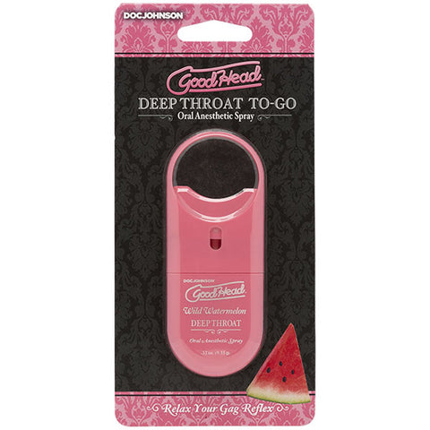 Goodhead To Go Deep Throat Spray Wild Watermelon 9ml Oral Gels & Sprays
