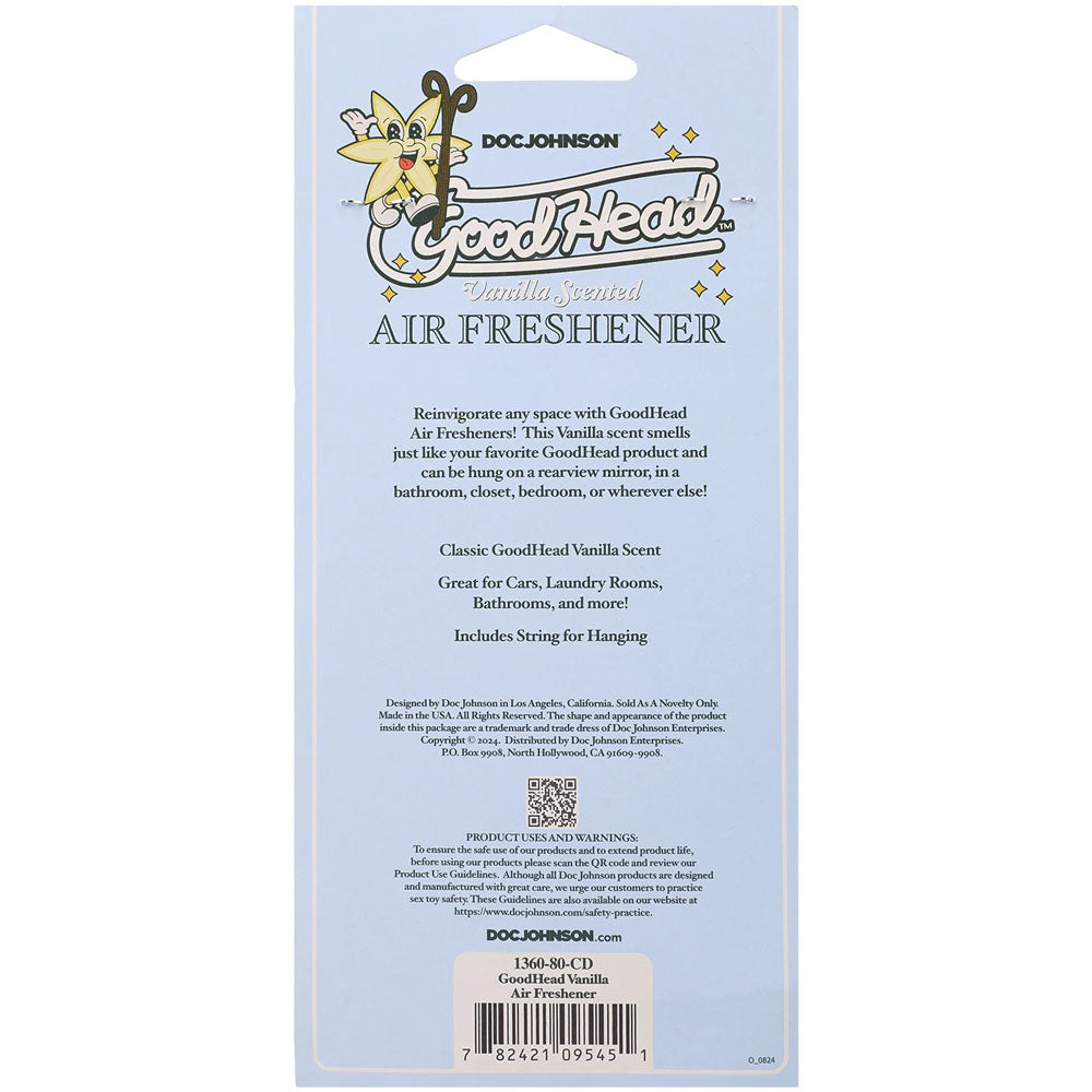 Goodhead Vanilla Scented Air Freshener > Novelties > Gag Gifts
