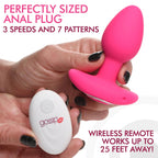 Gossip Pop Rocker Vibrating Silicone Butt Plug Magenta > Anal Range > Vibrating Butt Plugs