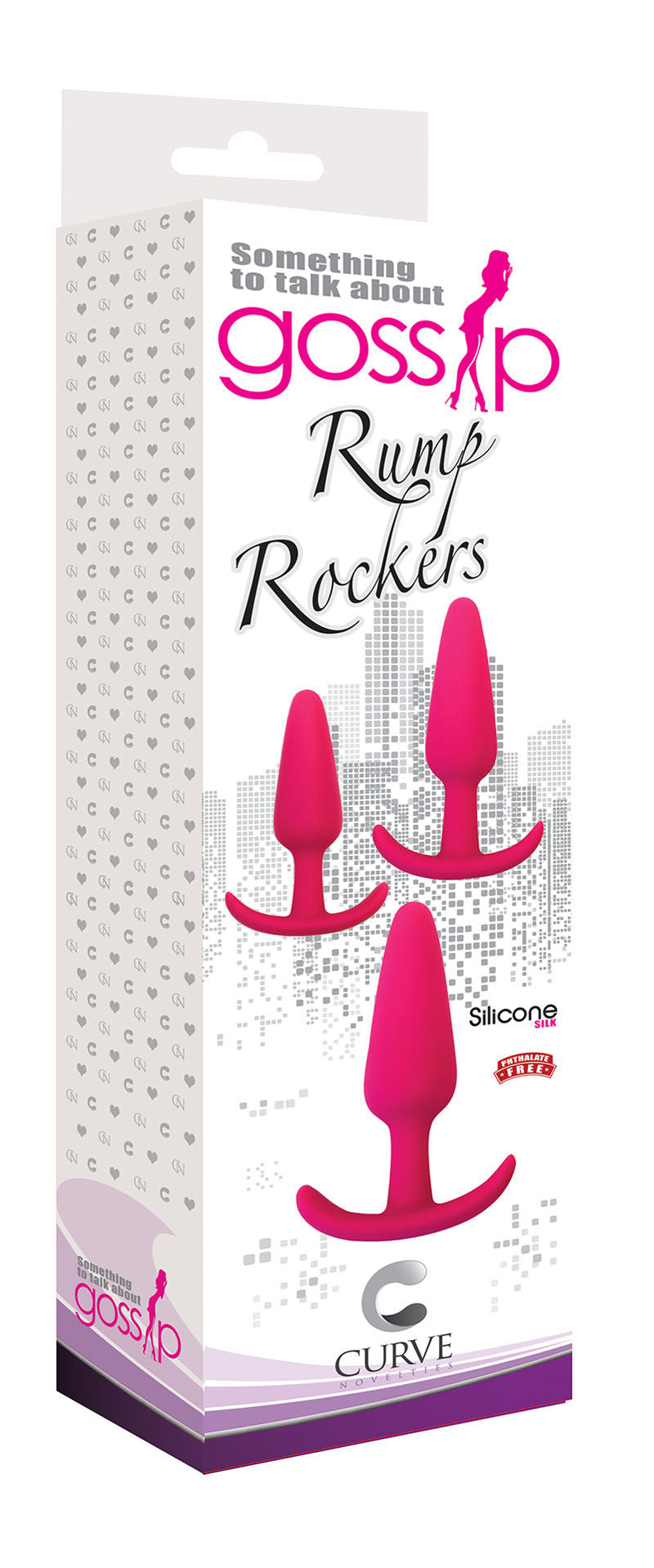 Gossip Rump Rockers Magenta Anal Plug Trainer Set Silicone Secondary image