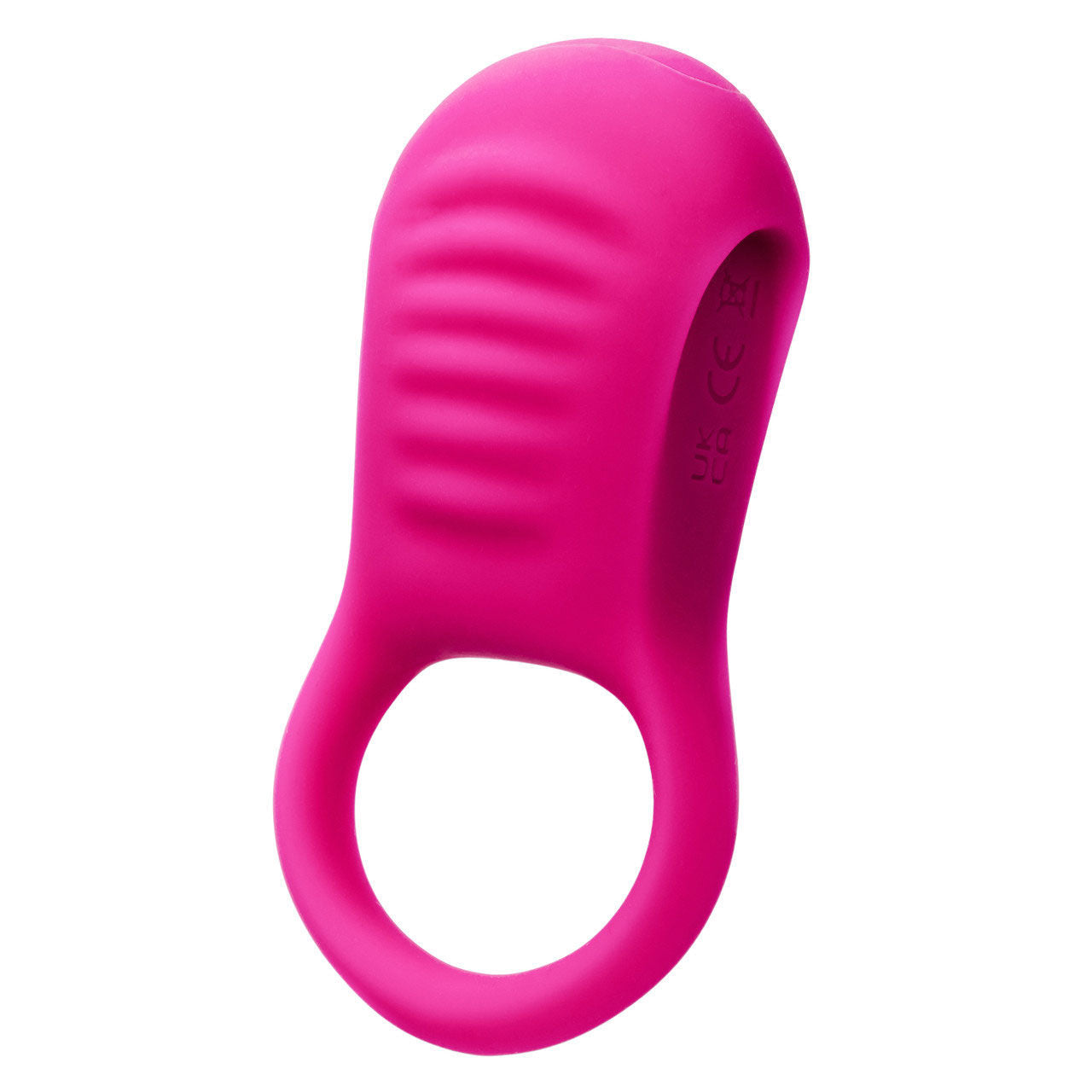 Basic Essentials Rechargeable Ridge Rider Stimulating Ring Pink Cockrings