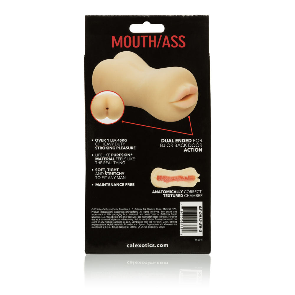 CalExotics Realistic Stroke It Pussy and Ass Masturbator Sleeve Masturbation Aids for Males