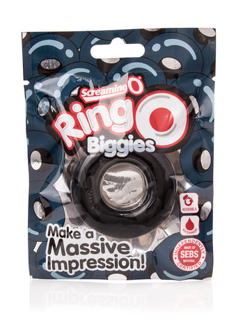 Screaming O Ringo Biggies Black Reusable Waterproof Cock Ring COCK RINGS
