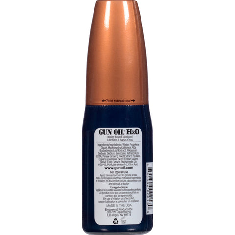 Gun Oil H2O Transparent Water-Based Lubricant 120ml for Intimate Use Speciality Lubricants