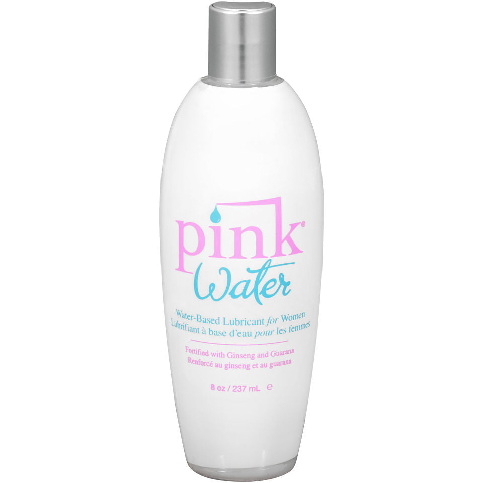 Pink Water Water-Based Lubricant 8 Oz Bottle Personal Lubricant > Lube > Water Based