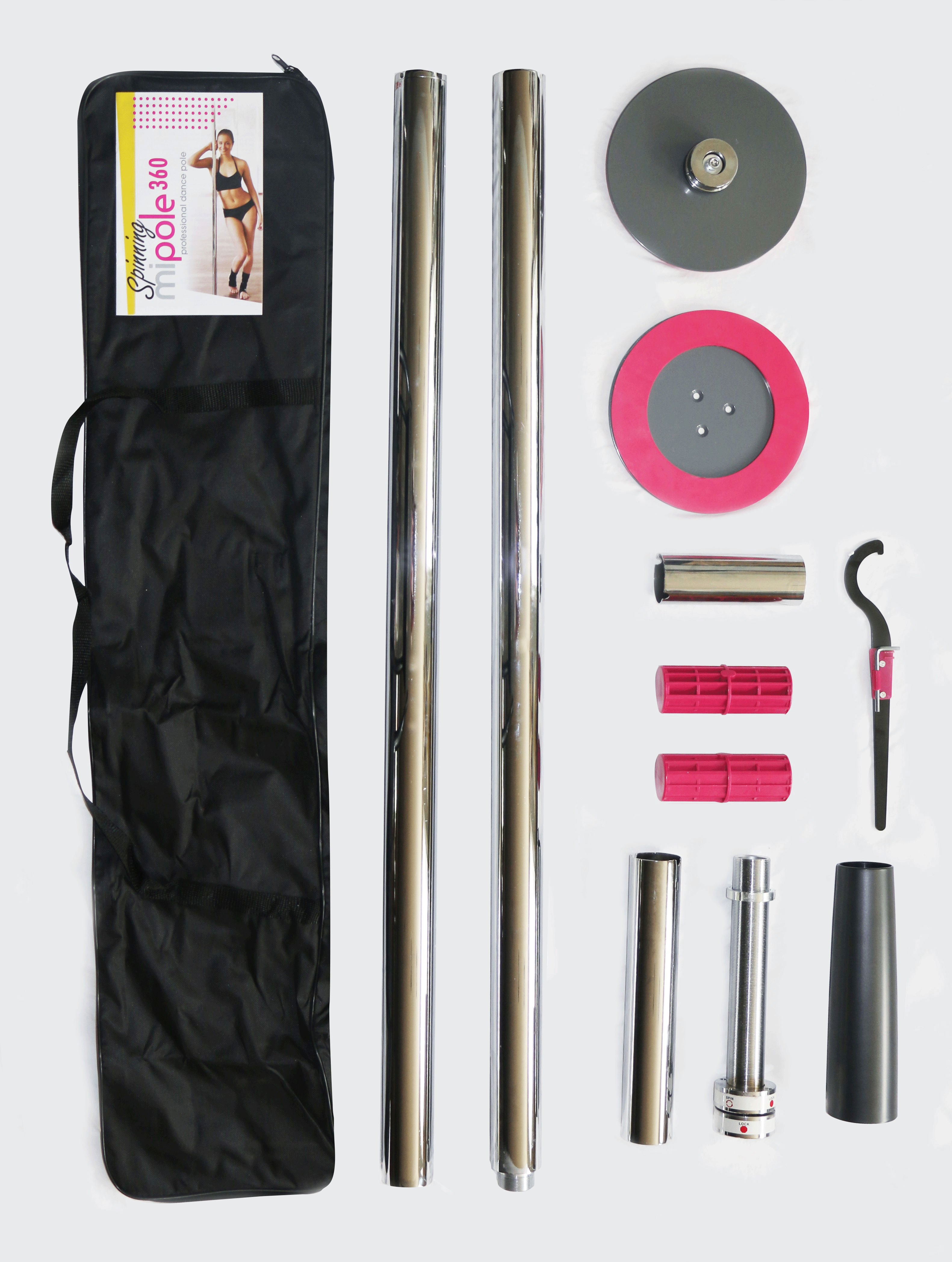 Mipole 360 Spinning Professional Dance Pole for Adult Intimacy Silver Sex Furniture