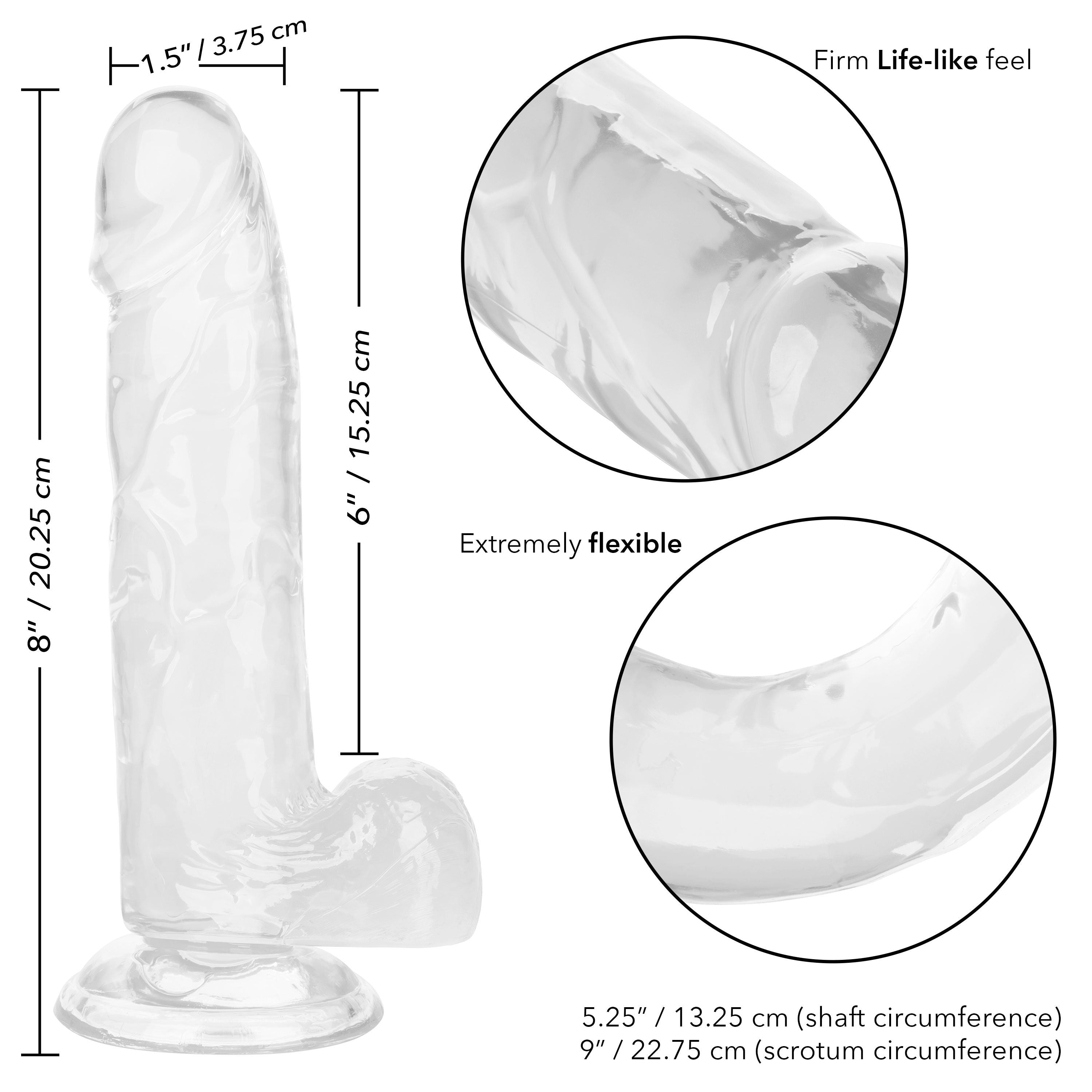 Size Queen 6 Inch Blue Realistic Dildo with Life Like Texture DONGS