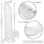Size Queen 6 Inch Blue Realistic Dildo with Life Like Texture > Dildos > Realistic Dildos