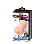 Crazy Bull No Lube Masturbator Sleeve – Realistic Skin-Like Texture Masturbator 2.80 Inches Length > Sex Toys For Men > Masturbators > Manual