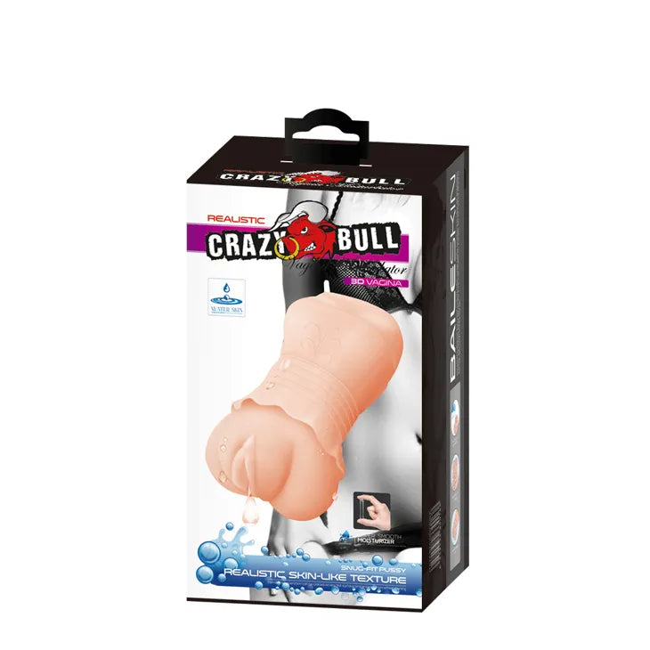 Crazy Bull Realistic Sleeve - Textured 2.8 Inch Masturbator > Sex Toys For Men > Masturbators > Manual